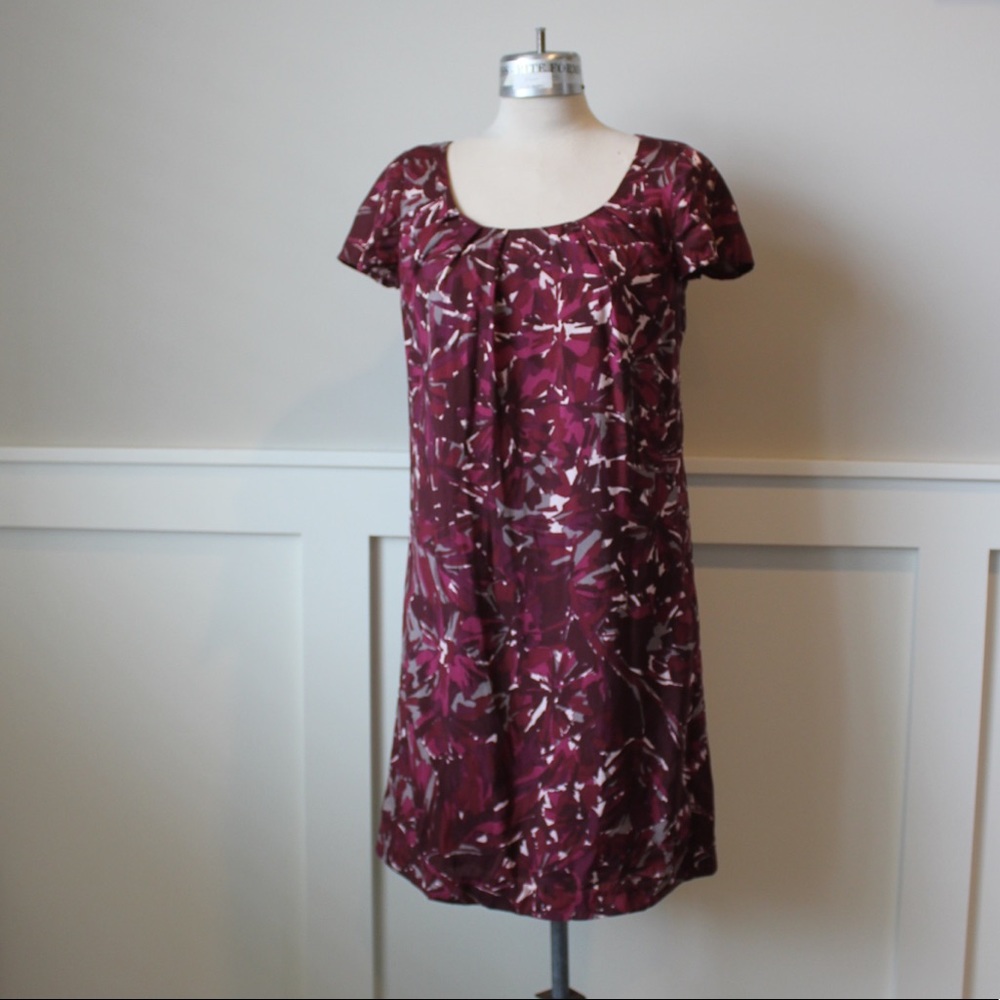 Dark purple floral trina Turk dress